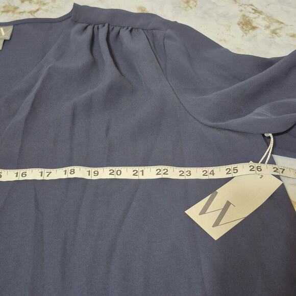 Worthington Womens Size 2X Blouse Lot Of 2 Navy VNeck Striped Mock Neck S/S New - Picture 9 of 15